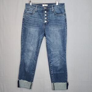Kut From The‎ Kloth Catherine Fab Ab boyfriend Jeans Blue Jeans Womens Sz 6 NWOT